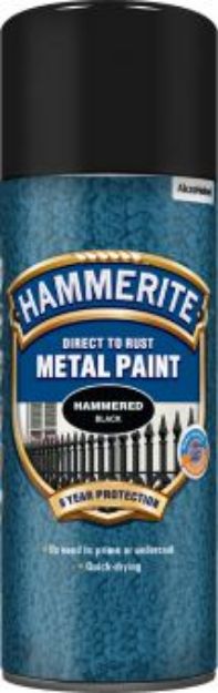Hammerite Hamret Spray Sort 400 ml