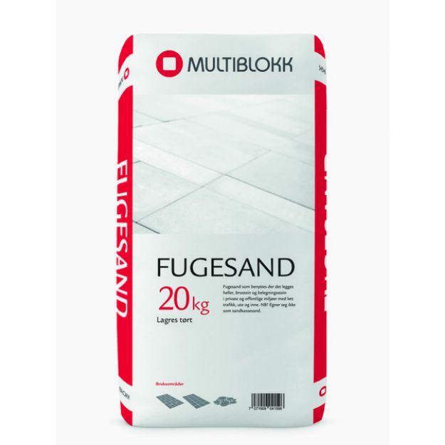 Multiblokk Fugesand 20kg (48stk pr.pall)