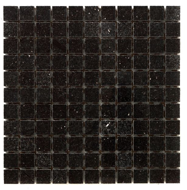 Bilde av Granitt Mosaikk Black Galaxy 10x10cm